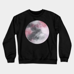 Tie dye moon watercolor Crewneck Sweatshirt